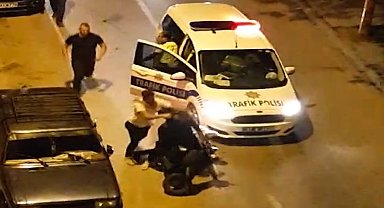 Kastamonu'da "gürültü" kavgası kamerada