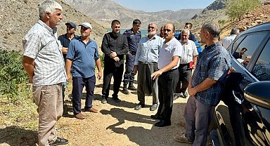 Kaymakam Altınöz, köy yollarını inceledi