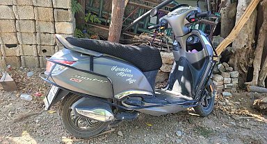 Kaza yapan motosikletin sürücüsü yaralandı