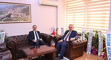 Koçarlı Kaymakamı Taşkın, Vali Canbolat'ı ağırladı