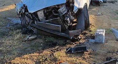 Kontrolden çıkan araç takla attı: 2 yaralı