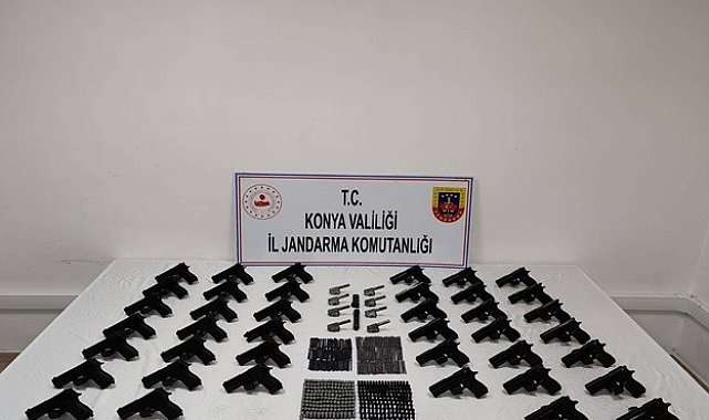 Konya'da jandarmadan silah kaçakçılığı operasyonu