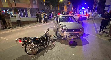 Konya'da otomobil ile motosiklet çarpıştı: 2 yaralı
