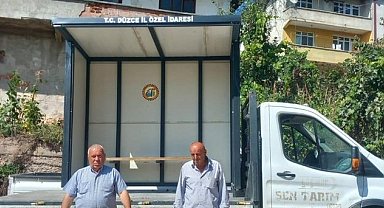 Köylere durak ve bank teslim edildi