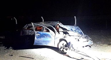 Kulu'da kontrolden çıkan otomobil takla attı: 1 yaralı