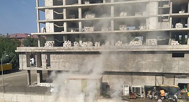 Kuru ot yangını korkuttu