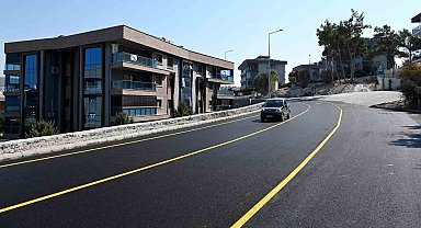 Kuşadası Belediyesi Değirmendere Mahallesi'ndeki asfalt çalışmasını tamamladı