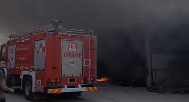 Kütahya Yeni Sanayi sitesinde korkutan yangın