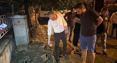Kuyucak'ta sağanak sonrası belediye ekipleri seferber oldu