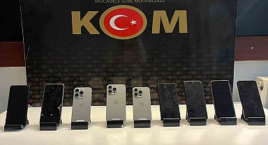 Malatya'da kaçak telefon operasyonu