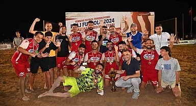 Manavgat'ta plaj futbolu coşkusu sona erdi