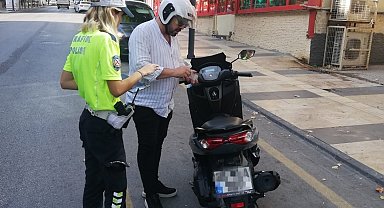 Manisa'da 55 motosiklet trafikten men edildi