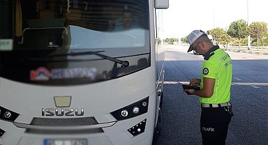 Manisa'da servis araçlarına yönelik denetim