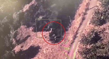 Mersin'de anız yakan 2 kişi dronla suçüstü yakalandı