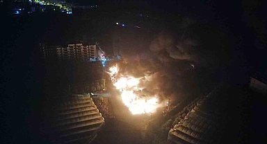 Mersin'de limon paketleme tesisinde yangın