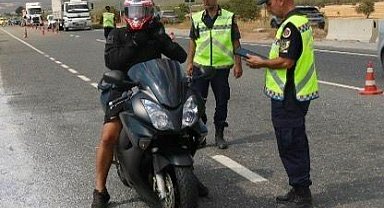 Muğla İl Jandarma Komutanlığı'ndan motosiklet ve motorlu bisiklet denetimi