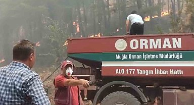 Muğla'daki orman yangınlarına müdahale sürüyor