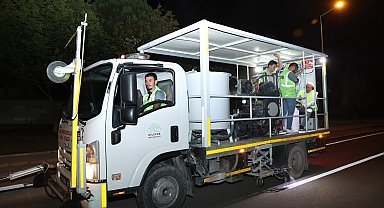 Nilüfer ekipleri gece mesaisinde