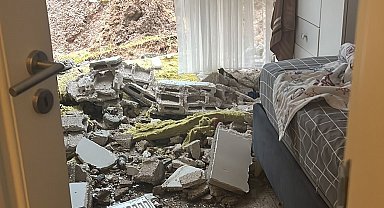 Ordu'da istinat duvarı çöktü: 48 daireli bina boşaltıldı