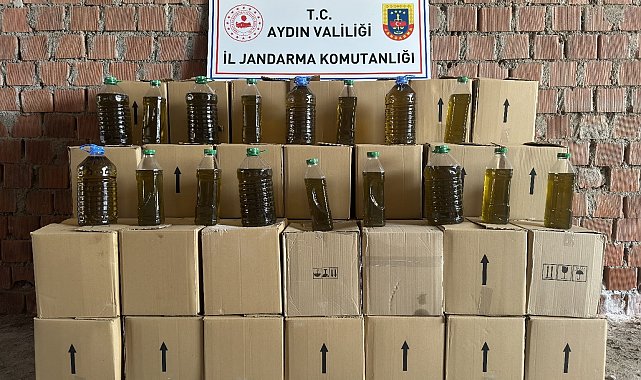 Piyasa değeri 1 milyonun üzerinde 1 ton 760 litre sahte zeytinyağı ele geçirildi