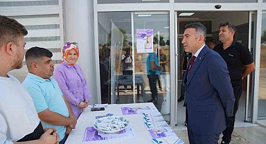 Rektör Demir'den kayıt bürosuna ziyaret