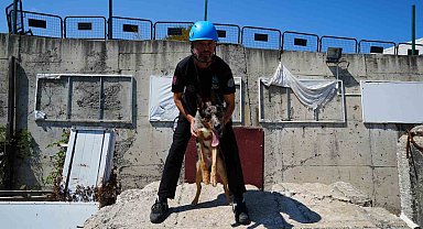 Sağlık Bakanlığı'nın ilk arama-kurtarma köpeği 'Shollie' afetlere Samsun'da hazırlanıyor