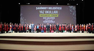 Şahinbey'de yaz okulu mezuniyet töreni düzenlendi