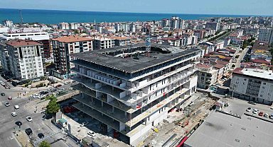 Samsun Şehir Kütüphanesi'nin yüzde 32'si tamamlandı