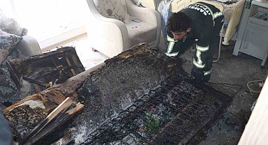 Samsun'da apartmanda yangın: 1 kişi dumandan etkilendi
