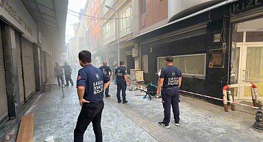 Samsun'da iş yeri yangını