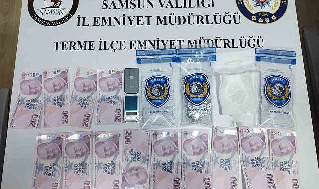 Samsun'da uyuşturucu ve sahte para ele geçti