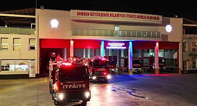 Samsun'dan, Bolu'daki orman yangını söndürme çalışmasına destek