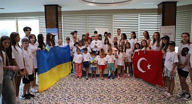Savaş mağduru 50 Ukraynalı çocuk Büyükçekmece'de düzenlenen kampta buluştu