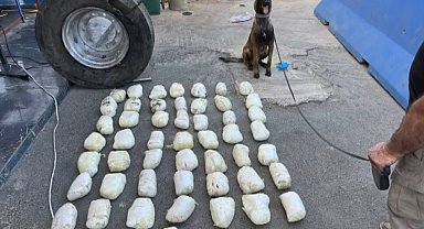 Şeytanın aklına gelmez: Lastiğin içerisinde hava yerine uyuşturucu çıktı