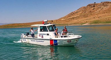 Siirt Ilısu Baraj Göleti'nde yük ve yolcu tekneleri denetlendi