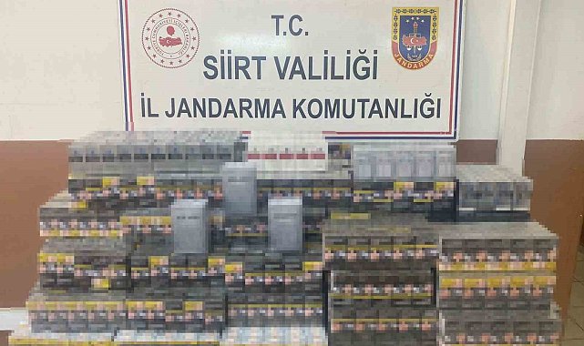 Siirt'te 5 bin 55 paket kaçak sigara ele geçirildi