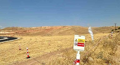 Siirt'te karbondioksit gaz hattında sızıntı