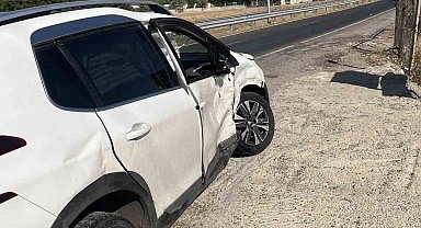 Siirt'te maddi hasarlı trafik kazası