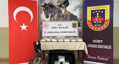 Siirt'te yolcu otobüsüne emanet olarak verilen valizden 40 kilo esrar çıktı