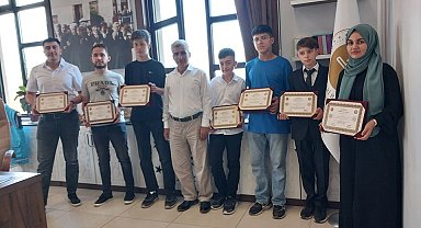Simav'da 7 öğrenciye hafızlık belgesi