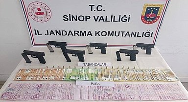Sinop'ta silah kaçakçılarına operasyon