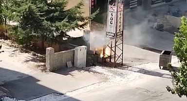 Siverek'te elektrik panosu patladı