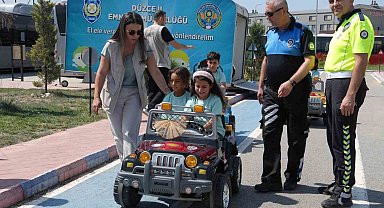 Tarım işçilerinin çocuklarına uygulamalı trafik eğitimi