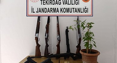 Tekirdağ'da uyuşturucu ve silah operasyonları