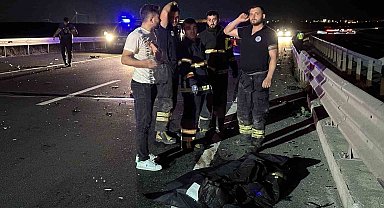 Ters yöne giren motosikletli arabayla kafa kafaya çarpıştı: 1 ölü, 5 yaralı