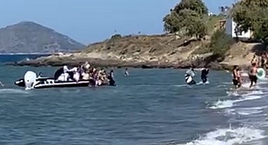 Turistlerin gözü önünde mültecilerin kaçışı herkesi şok etti