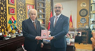 Türk Eğitim-Sen Genel Başkanı Geylan'dan, MHP Genel Başkanı Bahçeli'ye ziyaret