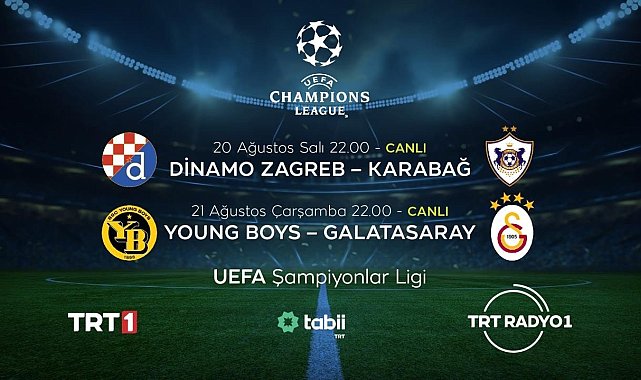 UEFA Şampiyonlar Ligi Play-Off heyecanı TRT'de yaşanacak