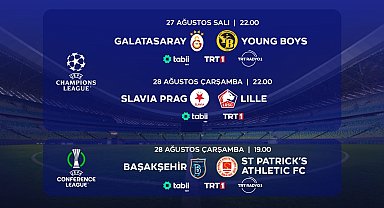 UEFA Şampiyonlar Ligi ve Konferans Ligi Play-Off maçları canlı yayınla TRT'de