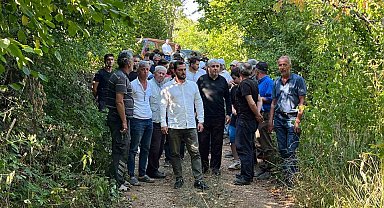 Uludağ'ın eteğinde suyun kaynağında susuz kalan köylüler, eylem yaptı boruları kesti
